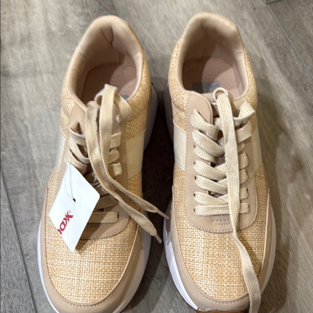 T.J.Maxx Beige Woven Sneakers